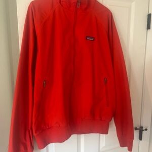 Patagonia Red Windbreaker Lightweight Jacket